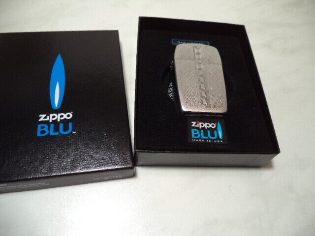 ZIPPO LIGHTER FEUERZEUG BLU ZIPPED A GAS BUTANO RICARICABILE ZIPPO LIGHTER FEUERZEUG BLU ZIPPED A GAS BUTANO RICARICABILE