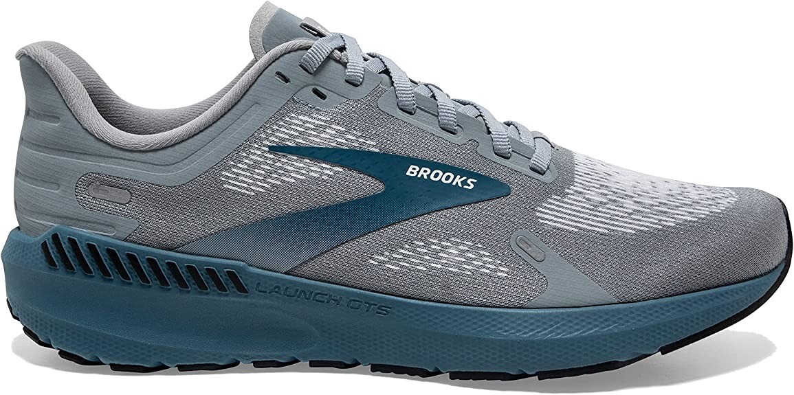 Zapatos para correr Brooks Launch GTS 9 de soporte gris azul blanco talla 13