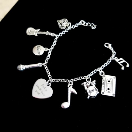 Just a Small Town Girl Bracelet Music Lover Steve Perry Gift Journey Jewelry - Picture 6 of 7