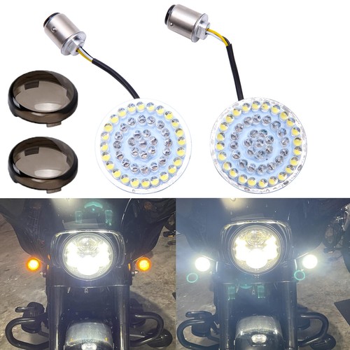 Motorcycle 1157 LED Turn Signal Lights For Harley Dyna Softail Sportster Touring