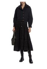 $428 Joie Womens Lazaro Faux Sherpa Crop Double Breasted Coat Jacket Nwt