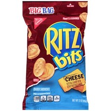 Ritz Bits Cheese Cracker Sandwiches - Big Bag, 3 Ounce Pack of 12 