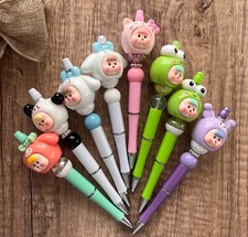 Custom beaded pens. Babies in Sanrio costume Gifts. Basket filler. Teen.
