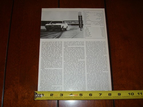 1969 HURST OLDSMOBILE ORIGINAL 1985 ARTICLE - Imagen 3 de 4