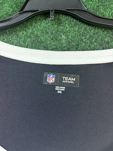 Camiseta para mujer New Era azul marino Chicago Bears raglán con cordones talla 2XL - Imagen 3 de 6