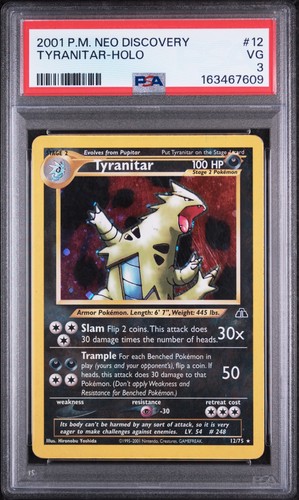 Tyranitar (Unlimited) graded PSA 3 for sale on eBay