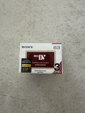 Sony DVM63 Premium MiniDV Recordable Video Cassette Tapes   3-Pack NEW / Sealed