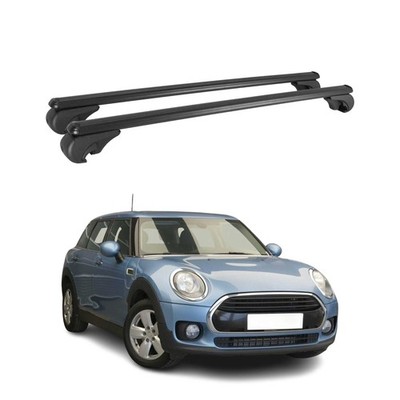 Lockable Roof Rack Cross Bars Carrier for Mini Cooper Clubman F54 2016-24 Black