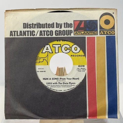 LULU WITH THE DIXIE FLYERS 45 HUM A SONG (FROM YOUR HEART) / WHERE'S EDDIE—EX