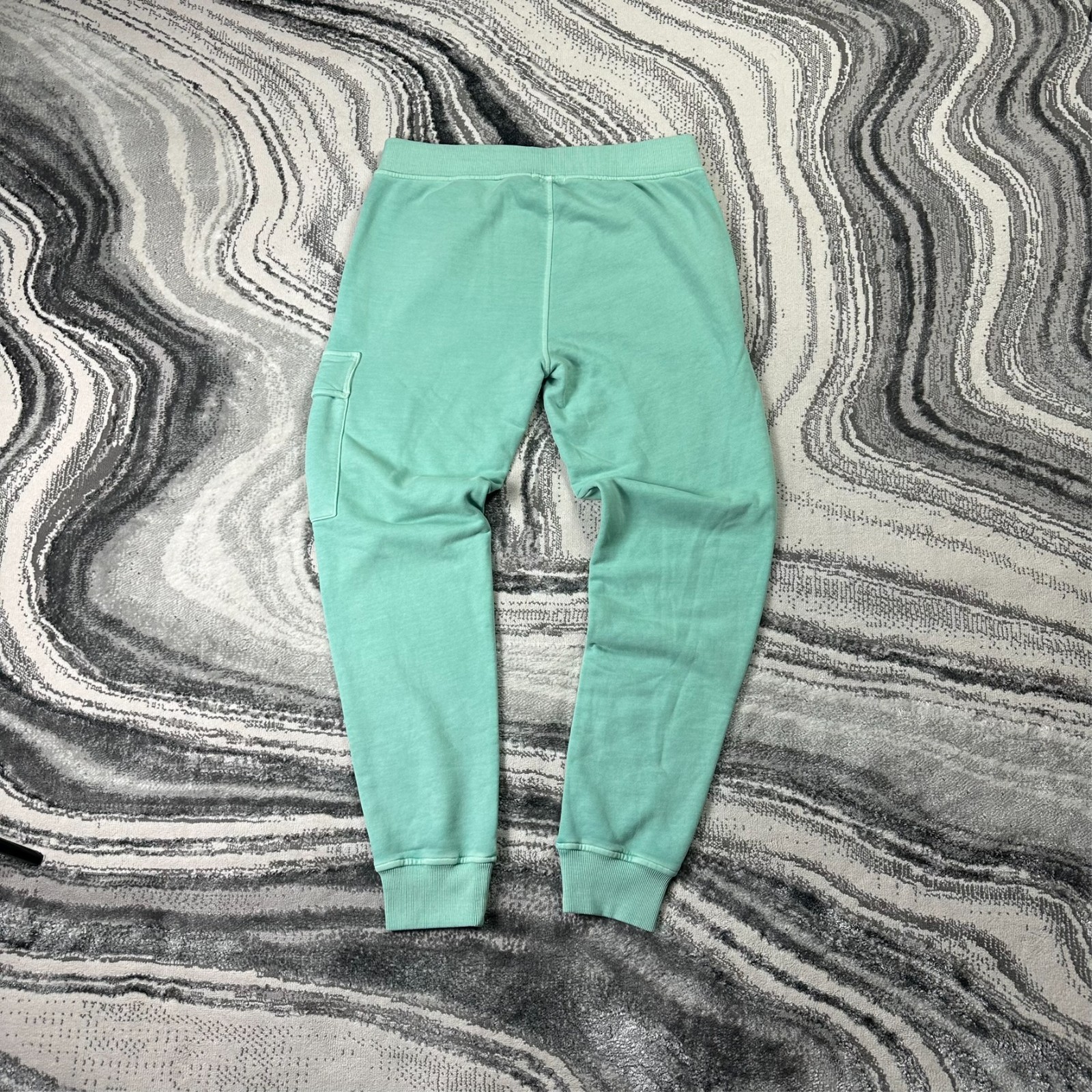 Vintage C.P Company Lens Cargo Diagonal Mineral Blue Sz Small Sweatpants Joggers image 8