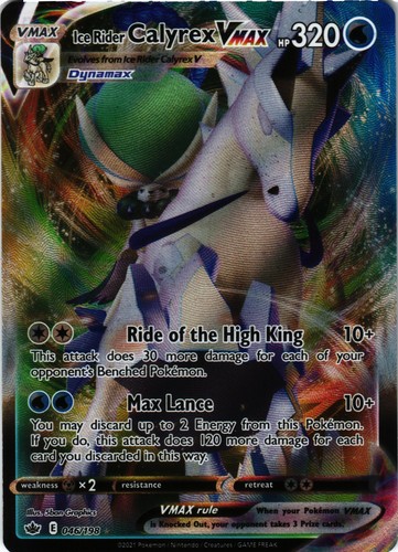 Pokémon SWSH06: Chilling Reign #046/198 Ice Rider Calyrex VMAX