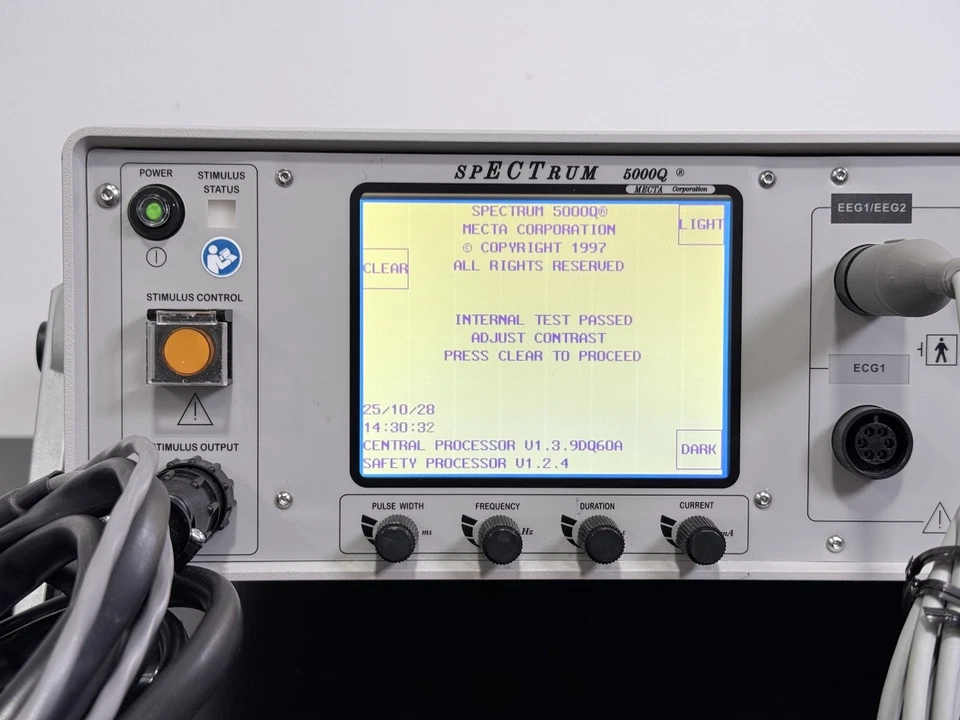 Sistema de dispositivo de terapia ECT MECTA Spectrum 5000Q modelo 2017 unidad de trabajo probada Foto 3 de 4