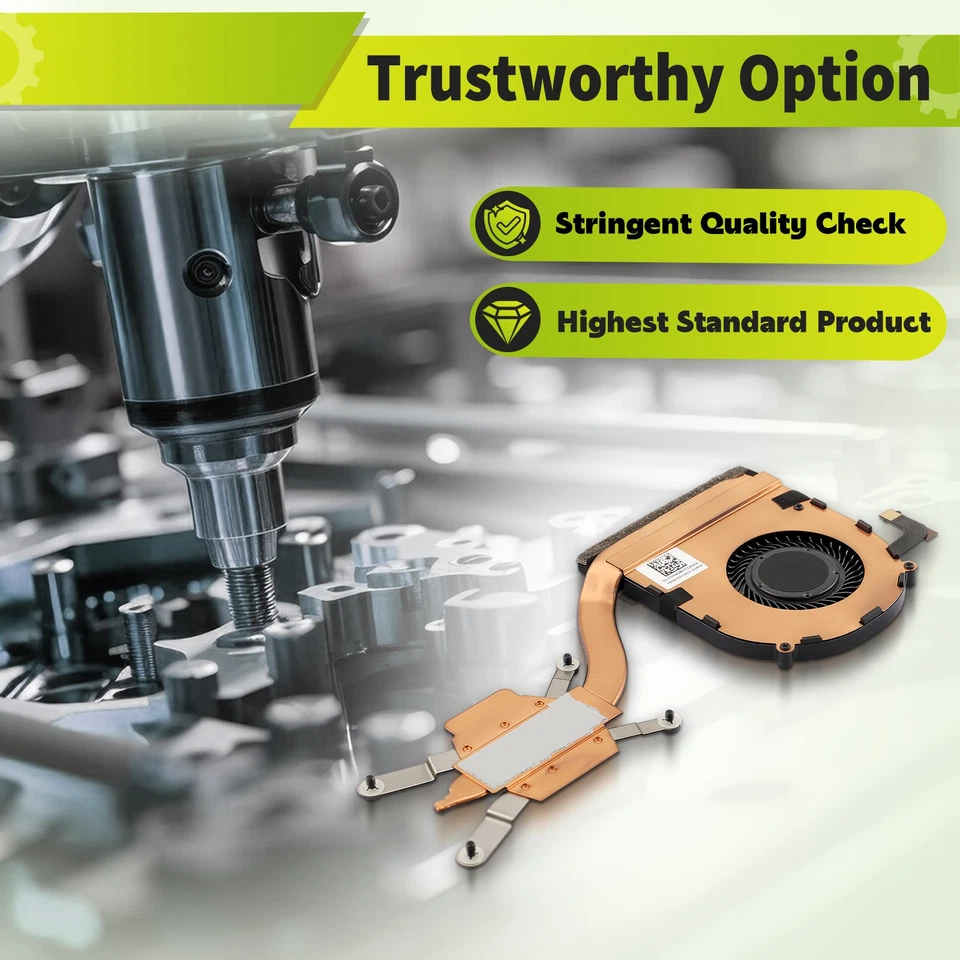 for Lenovo Thinkpad X1 Carbon 4th Gen X1 yoga 1st Ge CPU Cooling Fan W/ Heatsink - Image 4 of 4