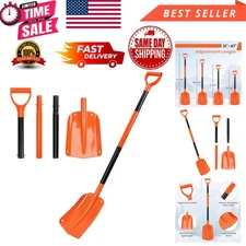 Heavy Duty Aluminum Shovel with D-Handle Blade Folding Metal Snow Shovel