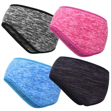 Winter Ear Warmers Ear Muffs Fleece Head Band Running Ski Headband for Men Women