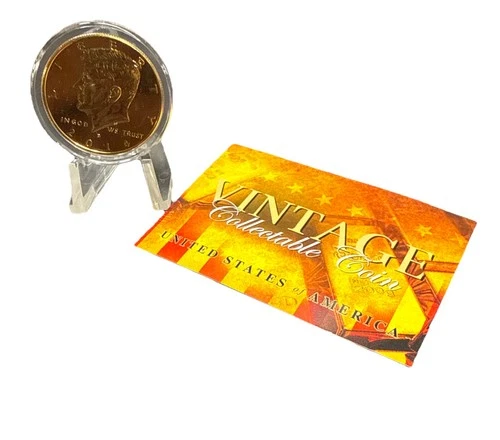 2014 D Kennedy Half Dollar 24 KT Gold Plated Coin w/ COA US Mint