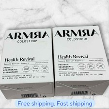 FOR 2 ARMRA Colostrum Immune Revival Unflavored 30 Packets Each EXP07/2026 NEW
