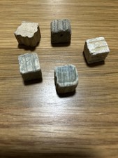 5 x Victorian Tudor Five stones game .  Found in the river Thames in London rare