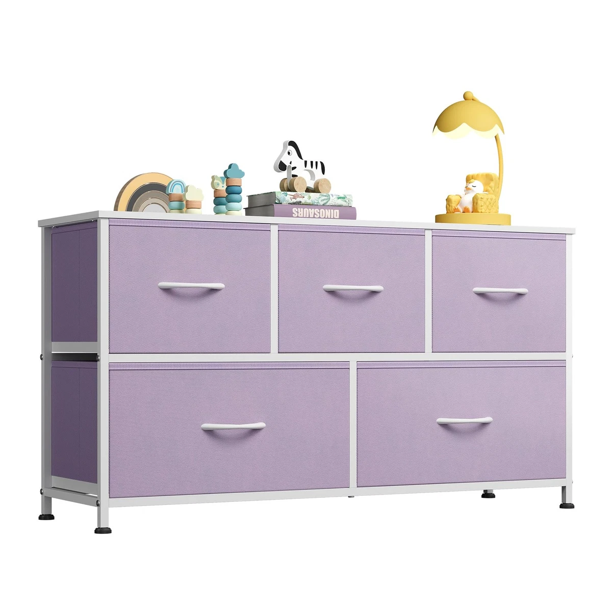 purple and grey dresser Sorbus 9-Drawer Fabric Dresser,Purple