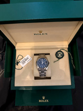 Rolex Datejust Blue 36mm watch - m126200-0006. Smooth bezel, oyster bracelet