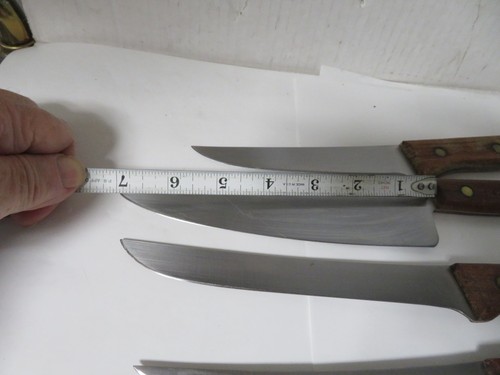 Set coltelli vintage Chicago posate 4 pezzi C42, C78, C61 e C66 noce - Foto 7 di 12