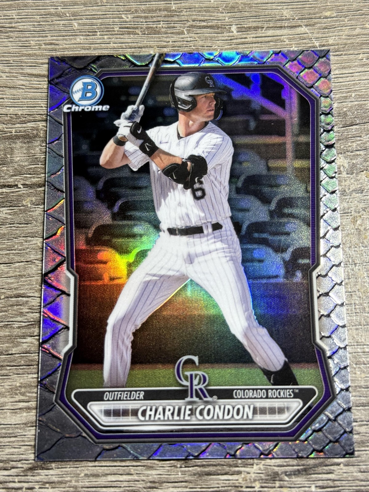 2026 Bowman #BCP-46 Charlie Condon Chrome Prospects Reptilian Refractor