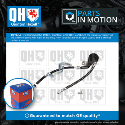 Brake Hose Front Left BFH5730 Quinton Hazell Hydraulic 4806F9 4806E5 Quality New