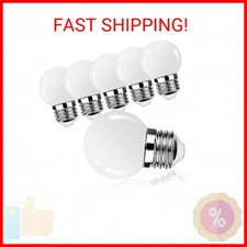 E26 LED Light Bulb G14 1W Soft White Night Light Bulbs 6 Pack