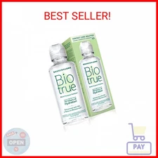 Biotrue Contact Solution, Multi-Purpose Lens Solution for Soft Lenses, Cleans, D