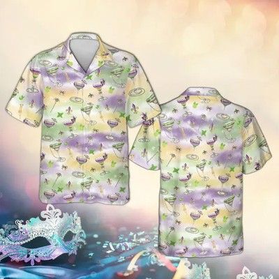 Margarita Cocktail Hawaiian Shirt Mens Beach Summer Tropical Vacation Gift