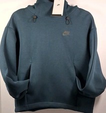 Nike FV6322-478 Women's XS Sportswear Tech Fleece Oversized Hoodie, Armory Navy
