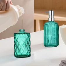 2 Pcs Dispenser Pump Bottle Empty Bottles for Shampoo Glass Sub Liquid