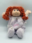 Cabbage Patch Kids Doll Red Hair Blue Eyes Dimples W/ Outfit Vtg 80s