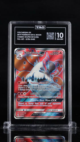 Volcarona-GX graded TAG 10 for sale on eBay