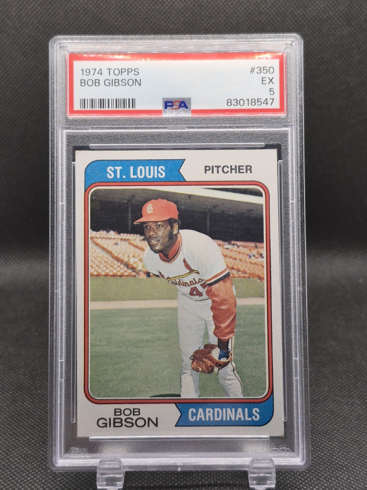 1974 Topps Bob Gibson #350 PSA 5 HOF St. Louis Cardinals