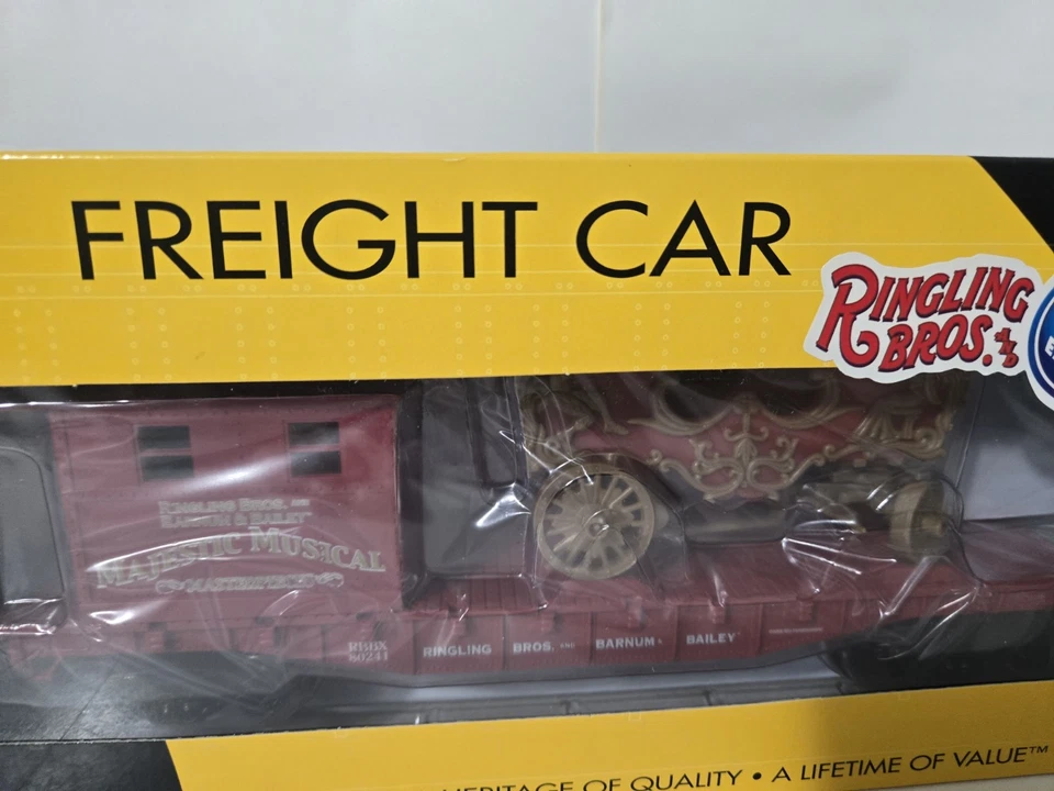 K Line O-O27 Gauge Ringling Bros. Work Caboose With Colliope Eagon New Nice - Image 2 of 3