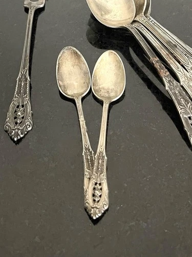 Wallace Rose Point Sterling Silver Demitasse Spoon 4”