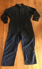 Used Flame Resistant FR Coveralls Cintas 3XL 58R Navy Blue EUC
