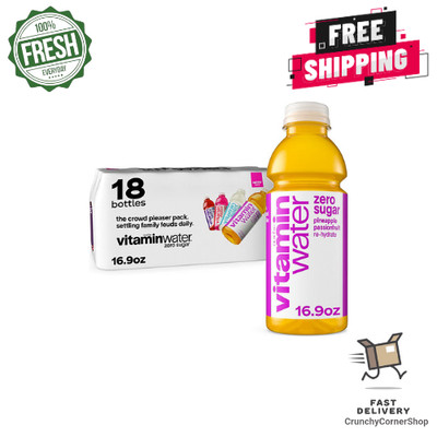 Glaceau Vitaminwater Zero Nutrient Enhanced Variety Pack, 16.9 fl oz, 18 pk.