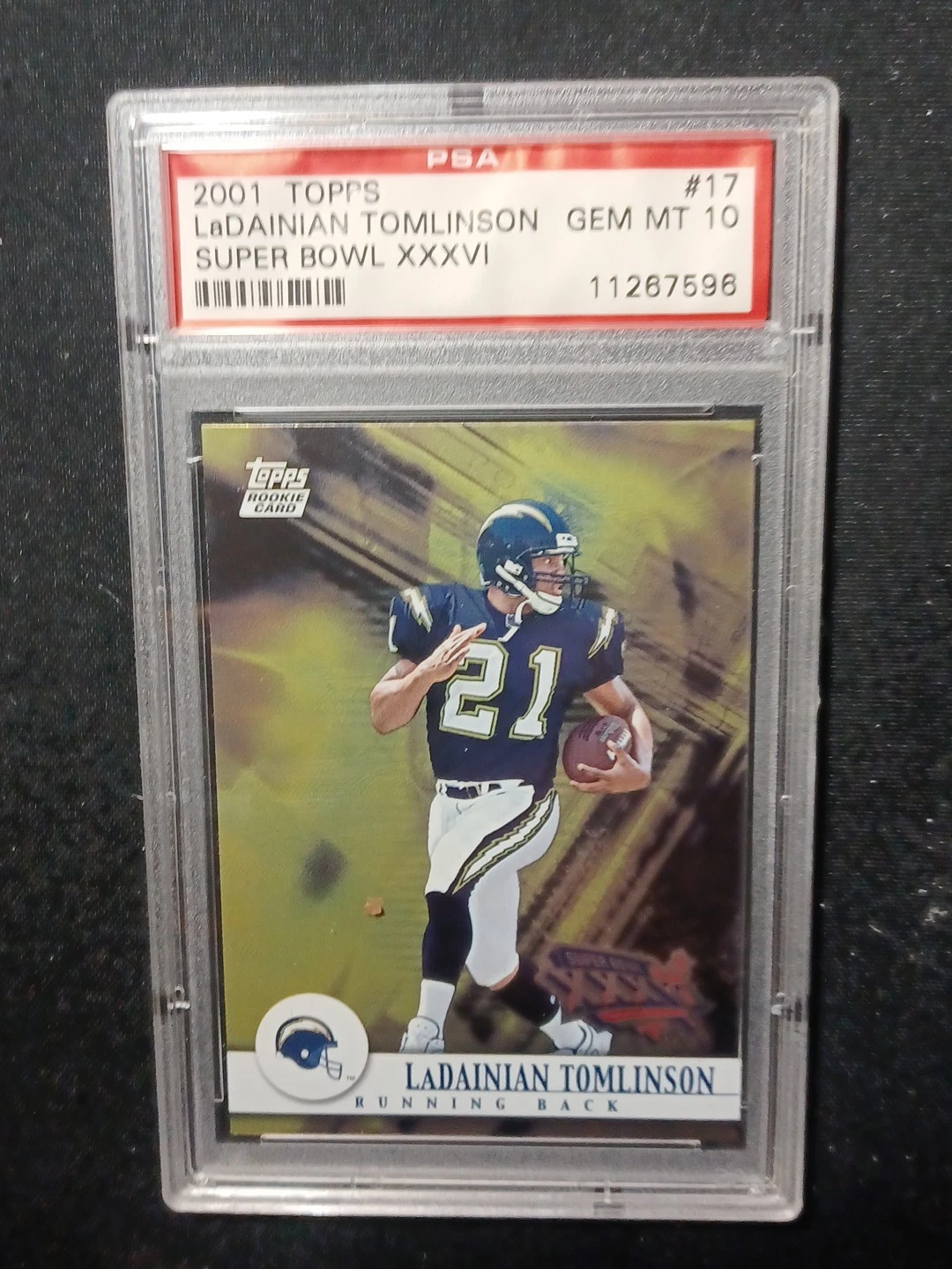 LaDainian Tomlinson Topps Super Bowl Super Bowl XXXIX #17 Super Bowl XXXVI