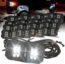Sunpie 16 Pod Pure White Rock Lights Underbody For Truck Atv Utv Suv Motorcycle