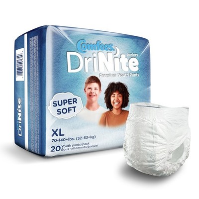 Comfees  DriNite Juniors Youth Heavy Absorbent Underwear Large / Extra Large