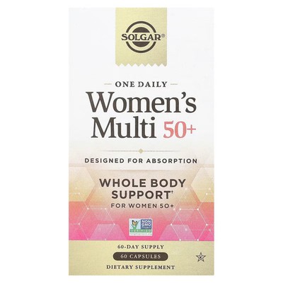 2 X Solgar, One Daily Women's Multi 50+, 60 Capsules