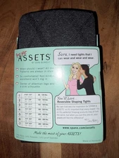 Love Your Assets Sara Blakely Blkspanx Tights Flip Side Diamond Brand NWT Size 2