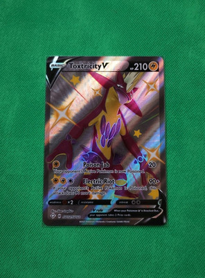 Pokémon Karte - Toxtricity V SV112/SV122 Shiny Ultra Rare Shining Fates - Eng - Mint