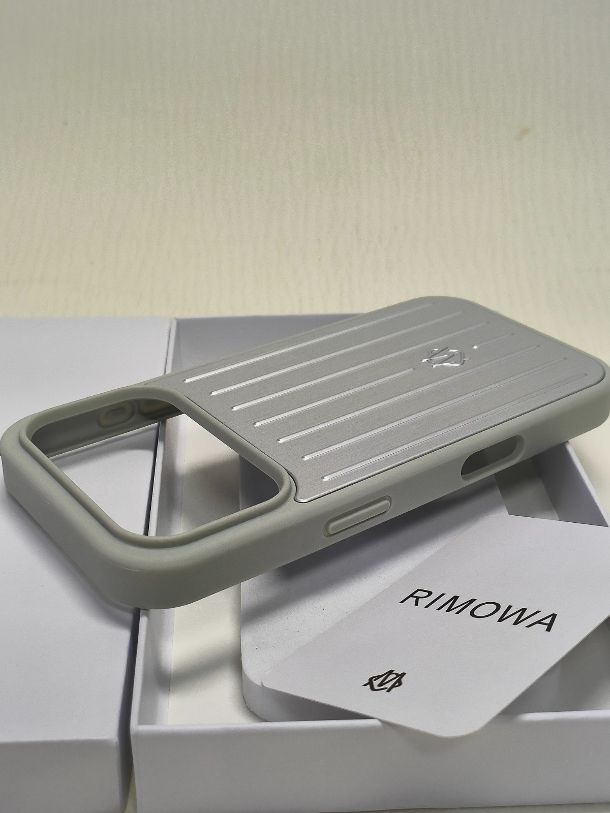 RIMOWA For Apple iPhone 17 Pro Max Silver Aluminium Phone Case
