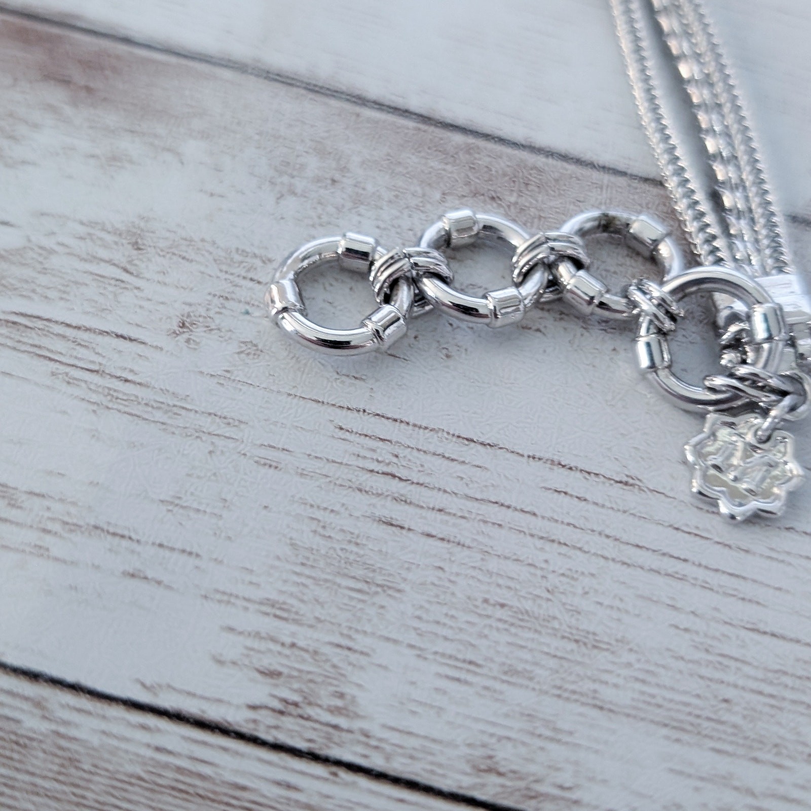 Silver Tone Bracelet - Missing Something? - image 5