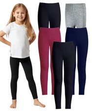 MISS POPULAR 5-Pack Girls Leggings Sizes 4-16 Soft Comfortable Cotton Span 75170