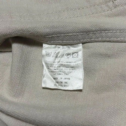 visvim Men's Stand Collar Coverall Jacket Beige Size M Light Outerwear #FJ AAA image 7