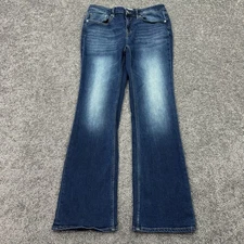 Vigoss Jeans Womens 29 Blue Jagger Bootcut Stretch Medium Wash Preppy Casual